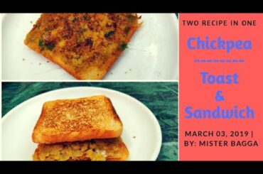 Chickpea Toast | Chickpea Sandwich || Healthy Sandwich || Weight loss || Diet Recipe || Mister bagga