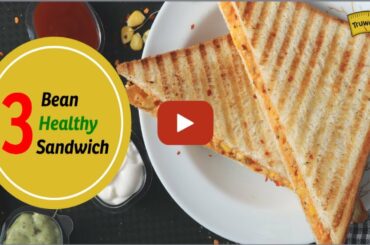 3 Bean Healthy Sandwich Recipe | Healthy Party Appetizer | Truweight