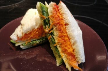 Tricolour Sandwich recipe | Three layered sandwich | Easy,Tasty and Healthy sandwich recipe for kids