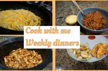 Weekly dinner ideas//cook with me