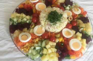 Easy Healthy Salad Recipes | سلطة بالارز والخضر سهلة التحضير و اقتصادية