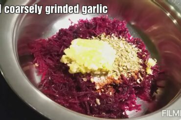 Beetroot Sarvapindi || Beetroot Rice flour flat bread ||A Healthy recipe