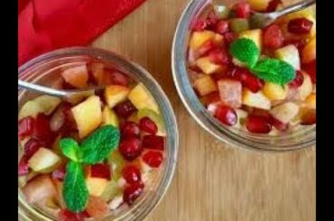 Fruits salad | deit food |healthy snack | fruit chaat | mix fruits | foodology |