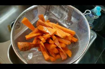 Healthy Kid's Snack Idea: Baked Sweet Potato Fries!