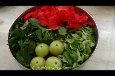 Homemade Herbal Hair Oil-Herbal Oil for Hair Growth By Healthy Food Kitchen-Recipe in English