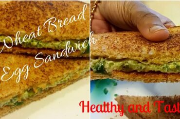 How to make easy sandwich/ WHEAT BREAD egg sandwitch/ HEALTHY and TASTY