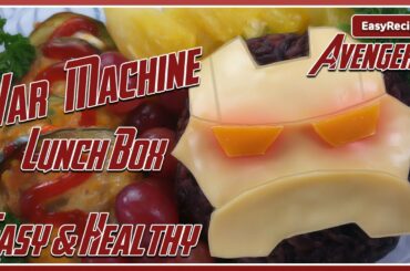 Food Art idea How To Make the MARVEL AVENGERS WAR MACHINE Super Hero Lunch Box Bento