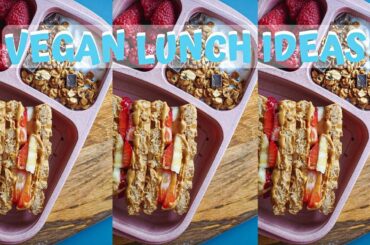 NOT BORING Back to School Lunch Ideas!🌱📚  Vegan + Healthy | Back to School 2019