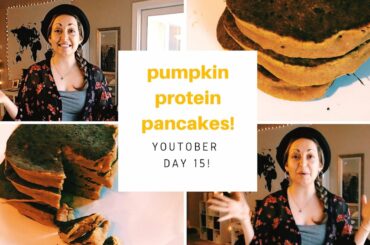 Pumpkin Spice Protein PANCAKES! | Easy, Healthy Breakfast Recipe w Kodiak Cakes | GENIUS BAKING