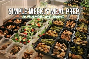 Simple Weekly Meal Prep - 20 Plus Healthy Meals With Snacks