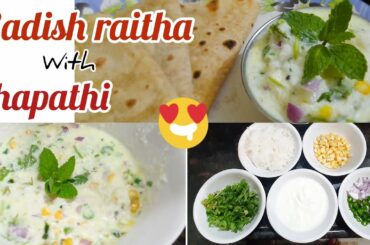 #radish raitha healthy recipe//#radish dish//#mooli recipe