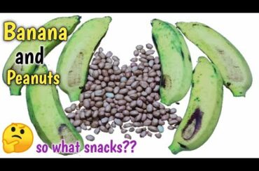 Olahan pisang + kacang jadikan cemilan enak banget || resep ide kreatif cemilan unik