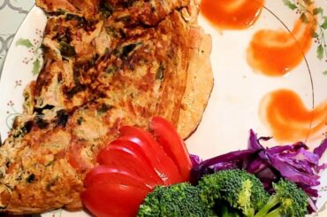 Indian style low calorie omelette (under 150 calories)