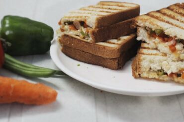 Crispy Veg Grilled Sandwich Recipe || Healthy Snacking At Home