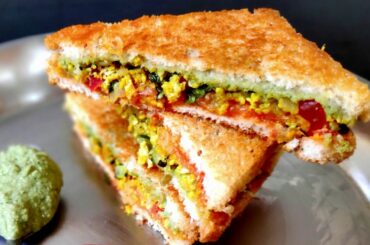 Egg sandwich recipe Indian street | Quick Indian breakfast recipe | Healthy breakfast recipe