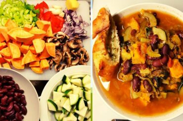 DELICIOUS 10 MIN VEGETABLE SOUP - EASY AND HEALTHY RECIPE!