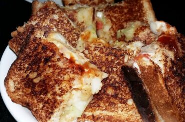 Veg Garlic Potato Sandwich | Breakfast Recipe | Easy Healthy And Tasty