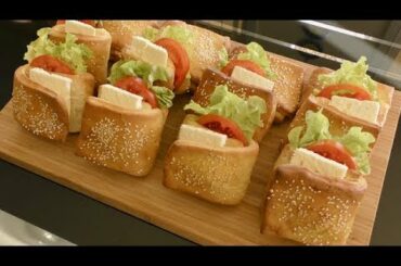 Breakfast Idea Sandwich - Easy Snacks Idea - Vegetable Sandwich - طرز تهیه ساندویچ
