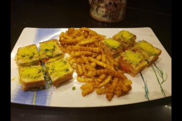 Bombay Masala Toast Sandwich Quick And Easy Evening Snack Recipe In Urdu / Hindi - Saifthecook4real