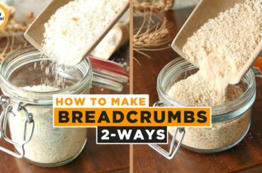Homemade Bread Crumbs 2 Ways Recipe By Food Fusion