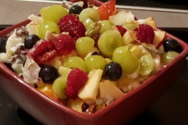 After delivery healthy fruit salad. For Mother.