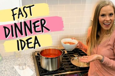 FAST DINNER IDEA FOR SICK DAYS!