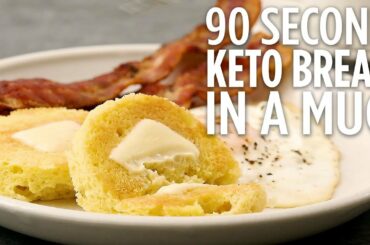 How to Make 90-Second Keto Bread in a Mug | Easy Keto Recipes | Allrecipes.com
