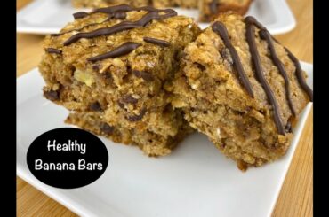 Healthy Banana Bars Recipe