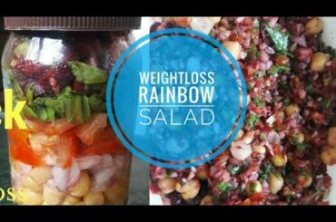 छोले का सलाद | weightloss recipe | Chickpea salad | chickpeas salad indian |spinach salad |chole