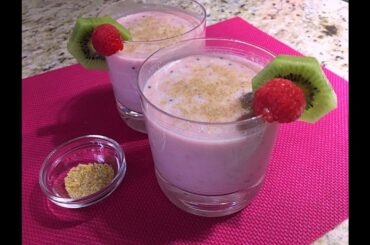 Kiwi Raspberry Smoothie Recipe • A Great Breakfast Drink! - Episode #381
