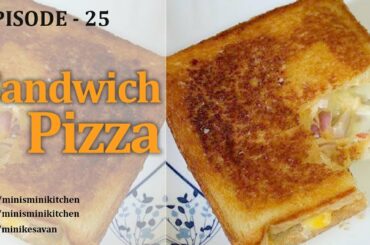 Sandwich Pizza/pizza sandwich recipe |  veg pizza sandwich