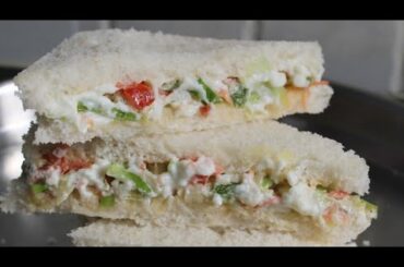 Mayonnaise Sandwich Recipe , Easy & Quick Veg Mayo Sandwich