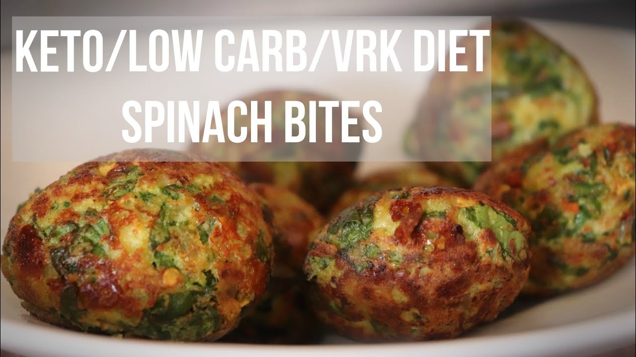 Keto Healthy Spinach Bites | Low Carb Snacks | Keto Recipes | VRK Diet Recipes Keto Healthy Spinach Bites | Low Carb Snacks | Keto Recipes | VRK Diet Recipes