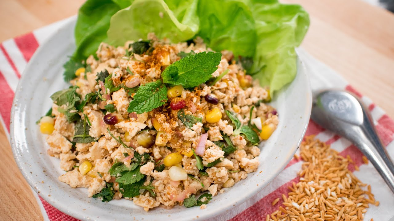 Vegan Laab Recipe (Corn & Tofu Laab) ลาบเต้าหู้ | Thai Recipes – Hot Thai Kitchen Vegan Laab Recipe (Corn & Tofu Laab) ลาบเต้าหู้ | Thai Recipes - Hot Thai Kitchen