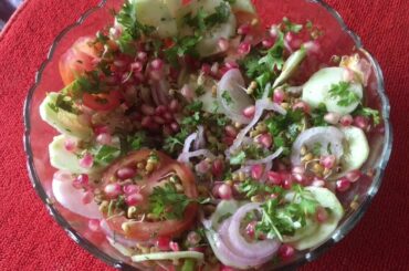 अंकुरित मूंग का सलाद/ Healthy Sprouted Moong Salad/Diet recipe-spice_n_digital