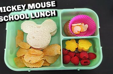 School Lunch Ideas Bento Box Mickey Mouse Sandwich