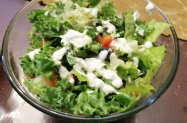 how to make kale and romaine lettuce salad