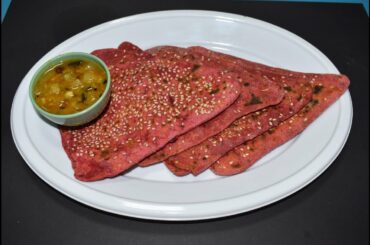 How to Make Beetroot Paratha Without Stuffing | Healthy Beetroot Paratha Recipe