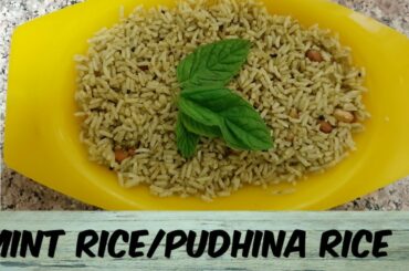 Mint rice/Pudhina rice/variety rice/onepot lunch ideas/kids lunchbox ideas