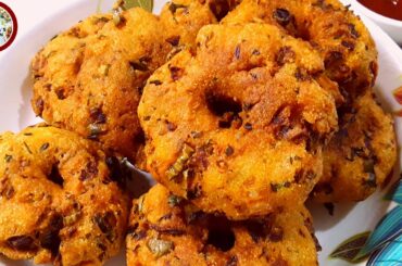 EASY Homemade Crunchy Vada Recipe | vada recipe | snacks recipe | kids snacks | rava vada recipe