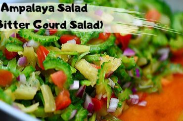 Healthy Bitter gourd salad| Bitter melon Salad|  Ampalaya salad