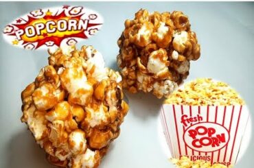 Popcorn Laddu with Jaggery/Easy & Quick Snack Recipe/Popcorn Ladoo/Jaggery Popcorn/Caramel Popcorn
