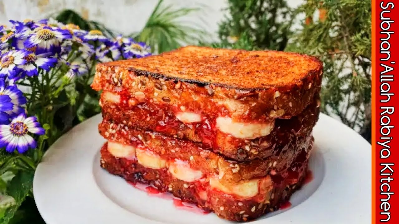 PB & Jam Grilled Sandwich | Kids Breakfast & Lunch Box Recipe | Peanut Butter Grilled Sandwich PB & Jam Grilled Sandwich | Kids Breakfast & Lunch Box Recipe | Peanut Butter Grilled Sandwich