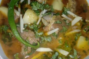 Mutton🔪 Aloo ghosht  recipe 🥘🥔🔪🐐 very tasty and healthy recipe 💙 in Urdu Hindi