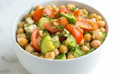 Easy Chickpea Salad Recipe with Lemon and Dill
