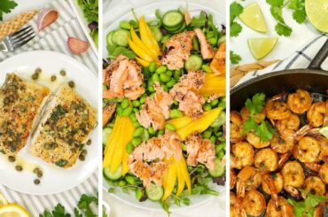 3 Easy Fish & Seafood Recipes | Healthy Meal Plans 2020