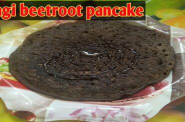 Evening snacks in tamil/Ragi beetroot pancake/Finger millet beetroot pancake