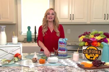 Ideas for healthy on-the-go snacks for office or school using Real California Milk