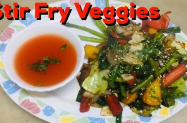 Stir-Fried Veggies | Easy Healthy Recipe | Richa's Quick Recipes