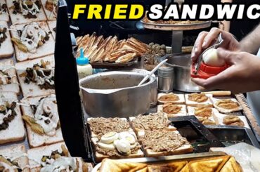 Non Stop Egg & Chicken Sandwich Making Street Food Karachi | Quick & Eassy Sandwich Recipe